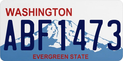 WA license plate ABF1473