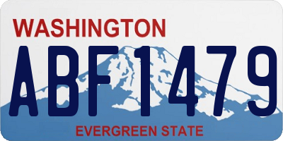 WA license plate ABF1479
