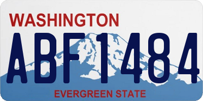 WA license plate ABF1484