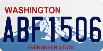 WA license plate ABF1506