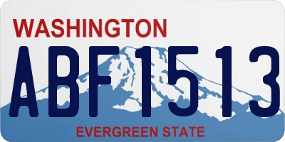 WA license plate ABF1513