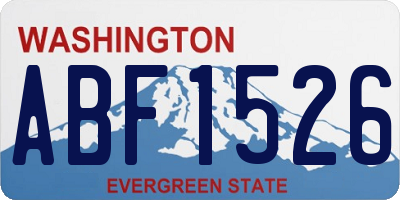 WA license plate ABF1526