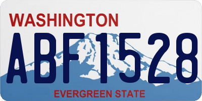 WA license plate ABF1528