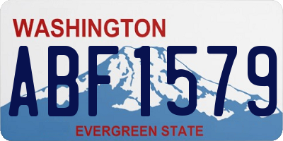 WA license plate ABF1579