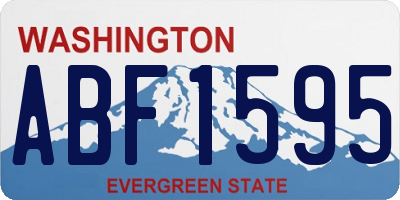 WA license plate ABF1595