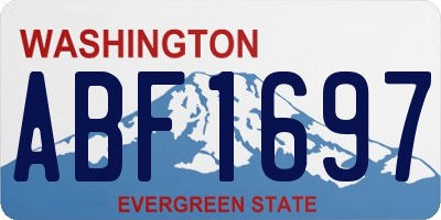 WA license plate ABF1697