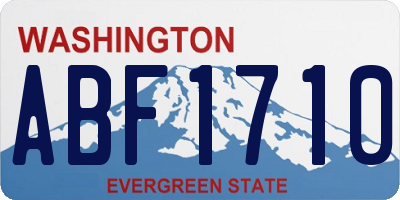 WA license plate ABF1710