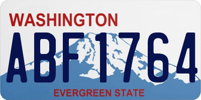 WA license plate ABF1764