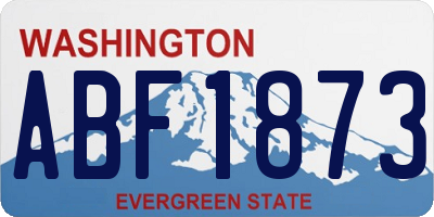 WA license plate ABF1873