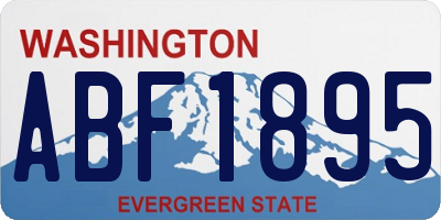 WA license plate ABF1895