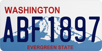 WA license plate ABF1897