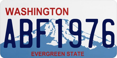 WA license plate ABF1976