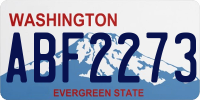 WA license plate ABF2273