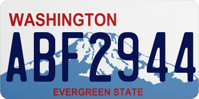 WA license plate ABF2944