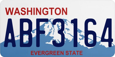 WA license plate ABF3164