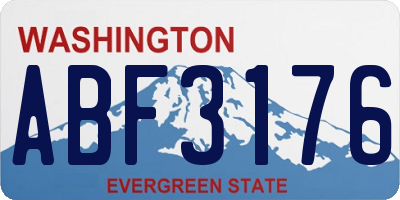 WA license plate ABF3176