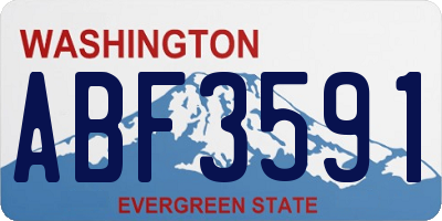 WA license plate ABF3591