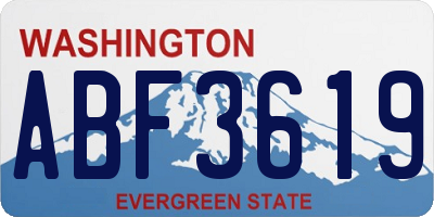 WA license plate ABF3619
