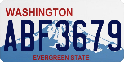 WA license plate ABF3679