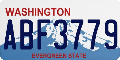WA license plate ABF3779