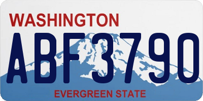 WA license plate ABF3790