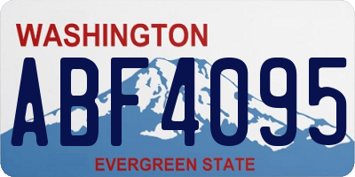 WA license plate ABF4095