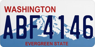 WA license plate ABF4146