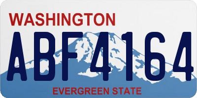 WA license plate ABF4164