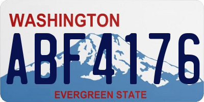 WA license plate ABF4176