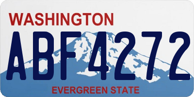 WA license plate ABF4272
