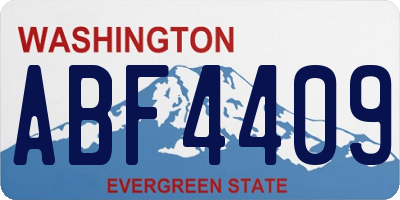 WA license plate ABF4409