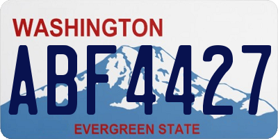 WA license plate ABF4427