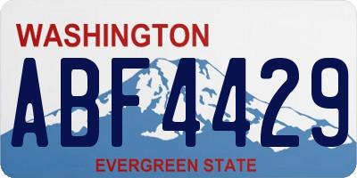 WA license plate ABF4429