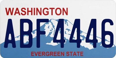 WA license plate ABF4446