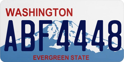 WA license plate ABF4448