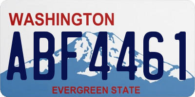 WA license plate ABF4461