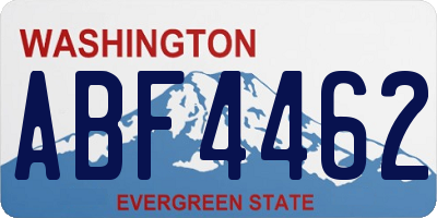 WA license plate ABF4462