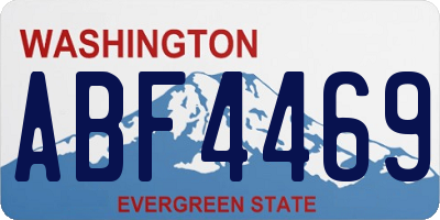 WA license plate ABF4469