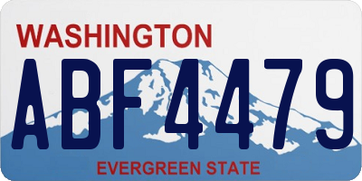 WA license plate ABF4479