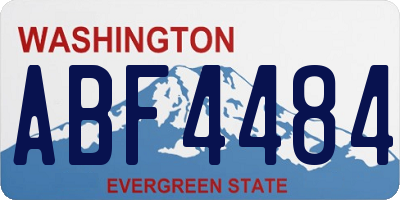 WA license plate ABF4484