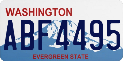 WA license plate ABF4495
