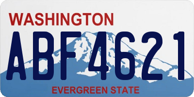 WA license plate ABF4621