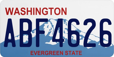 WA license plate ABF4626