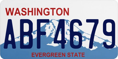 WA license plate ABF4679