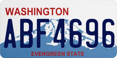 WA license plate ABF4696