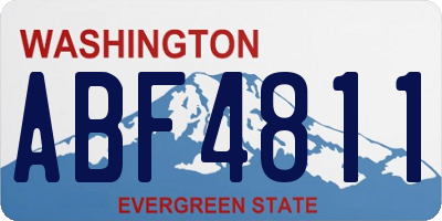 WA license plate ABF4811