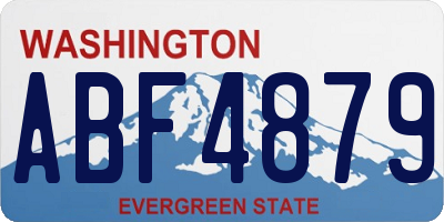 WA license plate ABF4879
