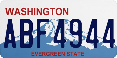 WA license plate ABF4944
