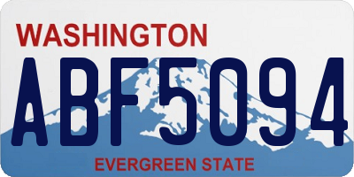 WA license plate ABF5094