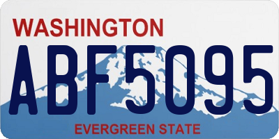 WA license plate ABF5095